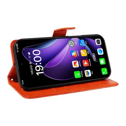 For Oppo Reno13 5G (Global) Wallet Case Floral Butterfly Imprinted Leather Phone Cover Stand