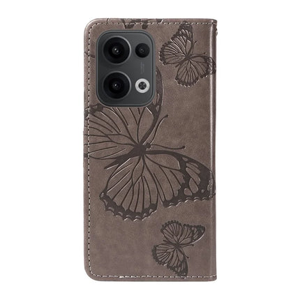 For Oppo Reno13 5G (Global) Wallet Case Floral Butterfly Imprinted Leather Phone Cover Stand