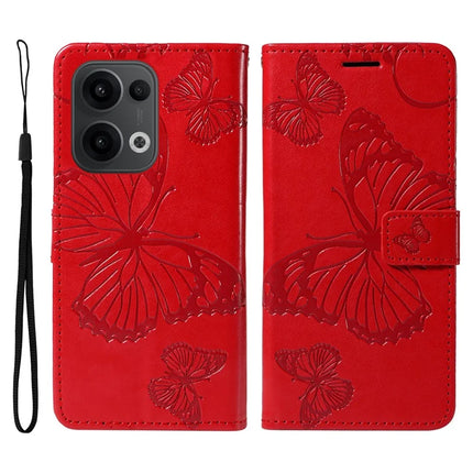 For Oppo Reno13 5G (Global) Wallet Case Floral Butterfly Imprinted Leather Phone Cover Stand