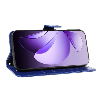 For Oppo Reno13 Pro 5G Wallet Case Floral Butterfly Imprinted Leather Phone Cover Stand