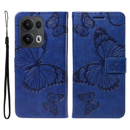 For Oppo Reno13 Pro 5G Wallet Case Floral Butterfly Imprinted Leather Phone Cover Stand