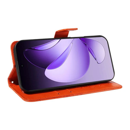 For Oppo Reno13 Pro 5G Wallet Case Floral Butterfly Imprinted Leather Phone Cover Stand