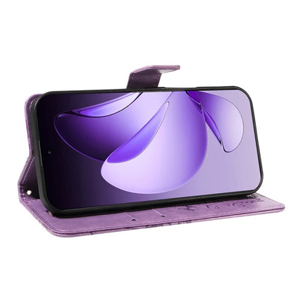 For Oppo Reno13 Pro 5G Wallet Case Floral Butterfly Imprinted Leather Phone Cover Stand