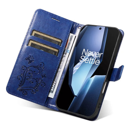 For OnePlus 13R 5G Wallet Case Floral Butterfly Imprinted Leather Phone Cover Stand