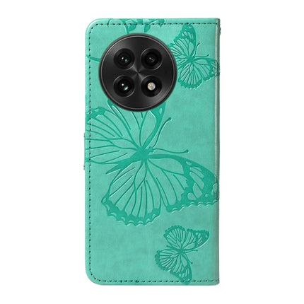 For OnePlus 13 Wallet Case Floral Butterfly Imprinted Leather Phone Cover Stand -  Green