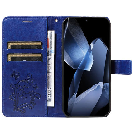 For OnePlus 13 Wallet Case Floral Butterfly Imprinted Leather Phone Cover Stand