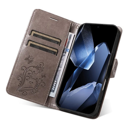 For OnePlus 13 Wallet Case Floral Butterfly Imprinted Leather Phone Cover Stand
