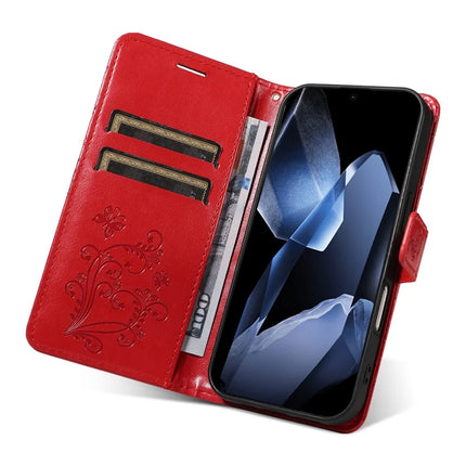 For OnePlus 13 Wallet Case Floral Butterfly Imprinted Leather Phone Cover Stand