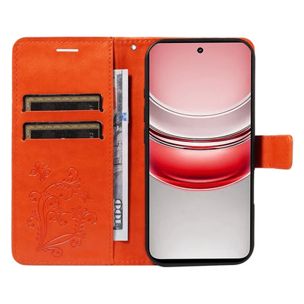 For Realme C75 Wallet Case Floral Butterfly Imprinted Leather Phone Cover Stand