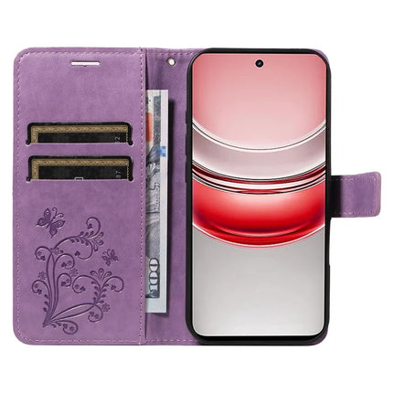 For Realme C75 Wallet Case Floral Butterfly Imprinted Leather Phone Cover Stand