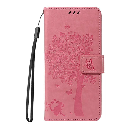 For OnePlus 13R 5G Leather Phone Case Cat Tree Pattern Design Wallet Cover Stand