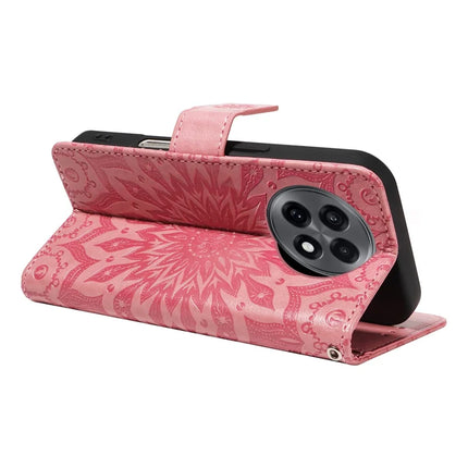 For OnePlus 13R 5G Leather Wallet Case Sunflower Imprinted Phone Cover