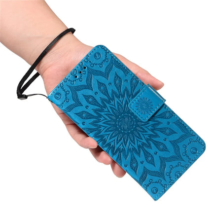 For OnePlus 13R 5G Leather Wallet Case Sunflower Imprinted Phone Cover
