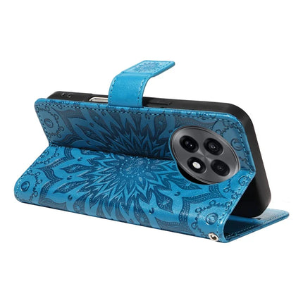 For OnePlus 13R 5G Leather Wallet Case Sunflower Imprinted Phone Cover