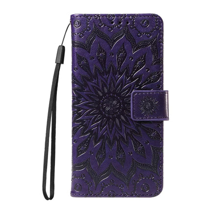 For OnePlus 13R 5G Leather Wallet Case Sunflower Imprinted Phone Cover