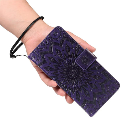 For OnePlus 13R 5G Leather Wallet Case Sunflower Imprinted Phone Cover