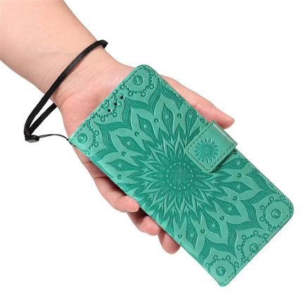For OnePlus 13R 5G Leather Wallet Case Sunflower Imprinted Phone Cover