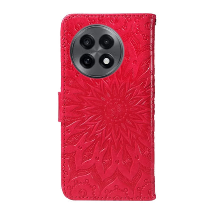 For OnePlus 13R 5G Leather Wallet Case Sunflower Imprinted Phone Cover
