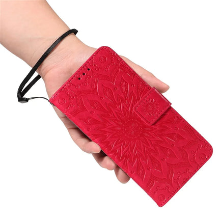For OnePlus 13R 5G Leather Wallet Case Sunflower Imprinted Phone Cover