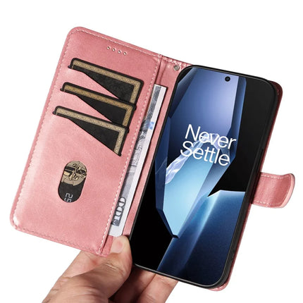 For OnePlus 13R 5G Wallet Case T-Shape Lines Leather Phone Cover Stand