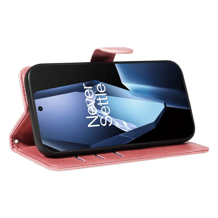 For OnePlus 13R 5G Wallet Case T-Shape Lines Leather Phone Cover Stand