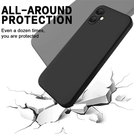 For Samsung Galaxy F05 / Galaxy M05 4G Case Liquid Silicone Phone Back Cover with Hand Strap
