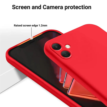 For Samsung Galaxy F05 / Galaxy M05 4G Case Liquid Silicone Phone Back Cover with Hand Strap