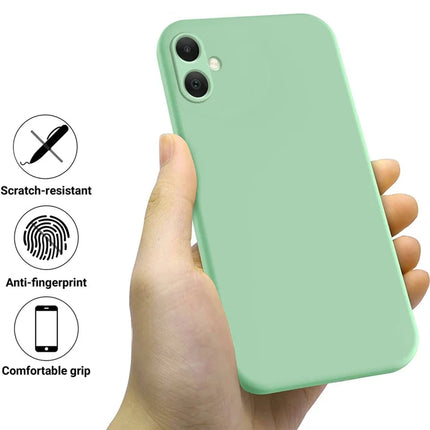 For Samsung Galaxy F05 / Galaxy M05 4G Case Liquid Silicone Phone Back Cover with Hand Strap