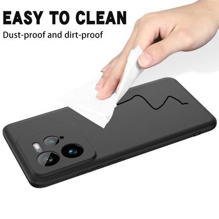 For Realme GT 7 Pro 5G Case Liquid Silicone Phone Back Cover with Hand Strap