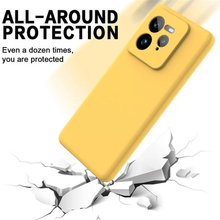 For Realme GT 7 Pro 5G Case Liquid Silicone Phone Back Cover with Hand Strap