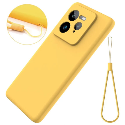 For Realme GT 7 Pro 5G Case Liquid Silicone Phone Back Cover with Hand Strap