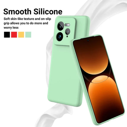 For Realme GT 7 Pro 5G Case Liquid Silicone Phone Back Cover with Hand Strap