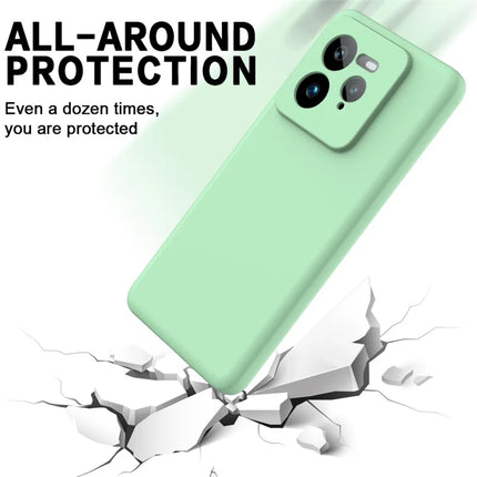 For Realme GT 7 Pro 5G Case Liquid Silicone Phone Back Cover with Hand Strap