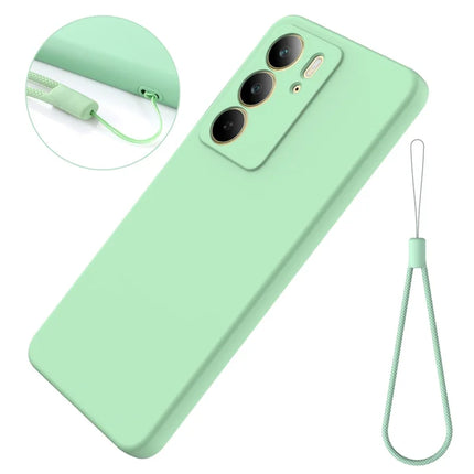 For Realme C75 Case Liquid Silicone Phone Back Cover with Hand Strap