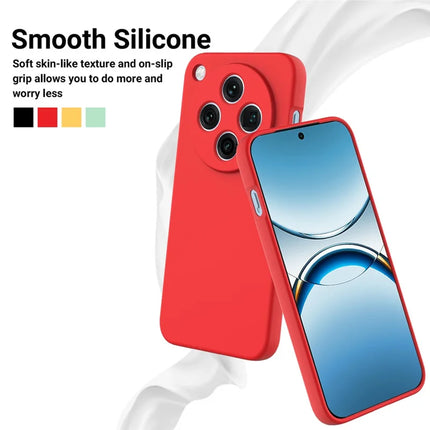 For Oppo Find X8 Pro 5G Case Liquid Silicone Phone Back Cover with Hand Strap