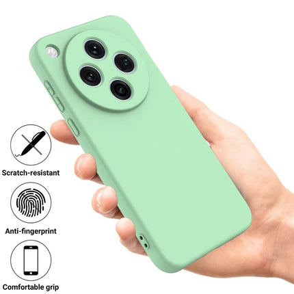 For Oppo Find X8 Pro 5G Case Liquid Silicone Phone Back Cover with Hand Strap