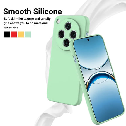 For Oppo Find X8 Pro 5G Case Liquid Silicone Phone Back Cover with Hand Strap