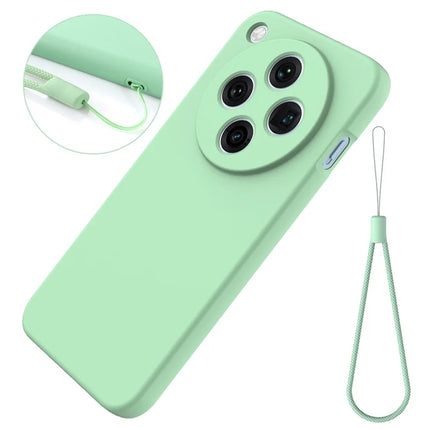 For Oppo Find X8 Pro 5G Case Liquid Silicone Phone Back Cover with Hand Strap