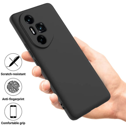 For Honor 300 Ultra / Honor 300 Pro Case Liquid Silicone Phone Back Cover with Hand Strap