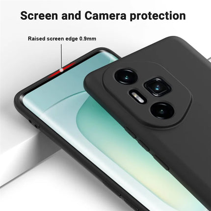 For Honor 300 Ultra / Honor 300 Pro Case Liquid Silicone Phone Back Cover with Hand Strap