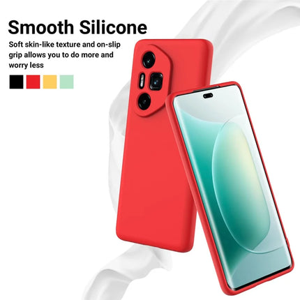 For Honor 300 Ultra / Honor 300 Pro Case Liquid Silicone Phone Back Cover with Hand Strap