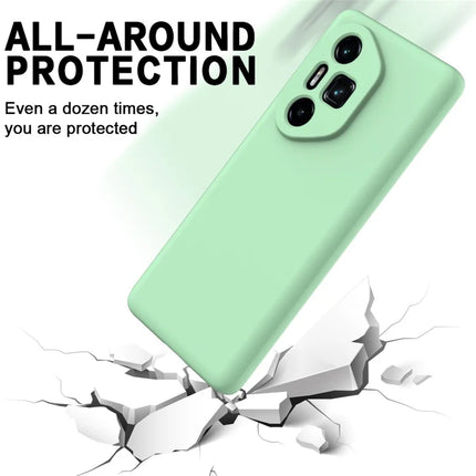 For Honor 300 Ultra / Honor 300 Pro Case Liquid Silicone Phone Back Cover with Hand Strap