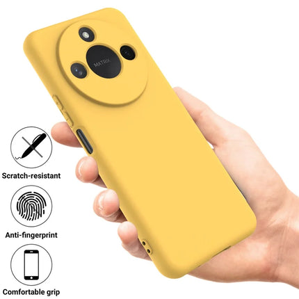 For Honor X60 5G / Honor X9c Smart 5G Case Liquid Silicone Phone Back Cover with Hand Strap