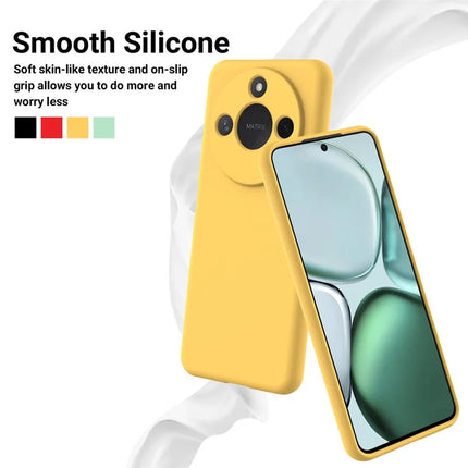 For Honor X60 5G / Honor X9c Smart 5G Case Liquid Silicone Phone Back Cover with Hand Strap