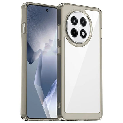 Clear Case for OnePlus 13R 5G / Ace 5 5G / Ace 5 Pro 5G TPU + Acrylic Protective Phone Cover - Transparent Grey