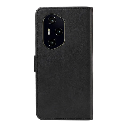 For Honor 300 Ultra / Honor 300 Pro Case Solid Color Leather Mobile Cover Wallet Stand with Strap