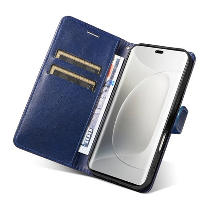 For Honor 300 Ultra / Honor 300 Pro Case Solid Color Leather Mobile Cover Wallet Stand with Strap