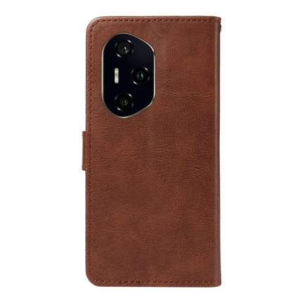 For Honor 300 Ultra / Honor 300 Pro Case Solid Color Leather Mobile Cover Wallet Stand with Strap