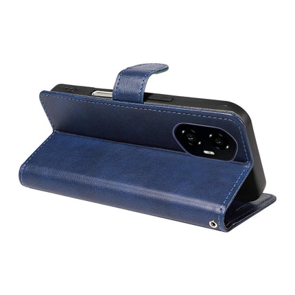 For Honor 300 Case Solid Color Leather Mobile Cover Wallet Stand with Strap