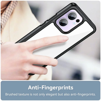 For Oppo Reno13 F 5G Case TPU + Acrylic Protective Clear Phone Cover